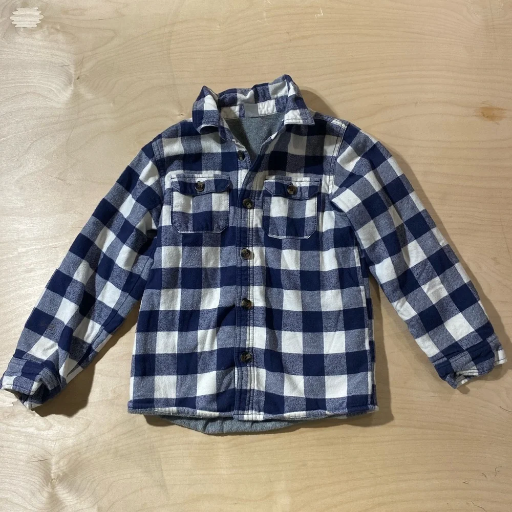 Carter’s Fleeced Lined Shirt Jacket Size 7 (FC)